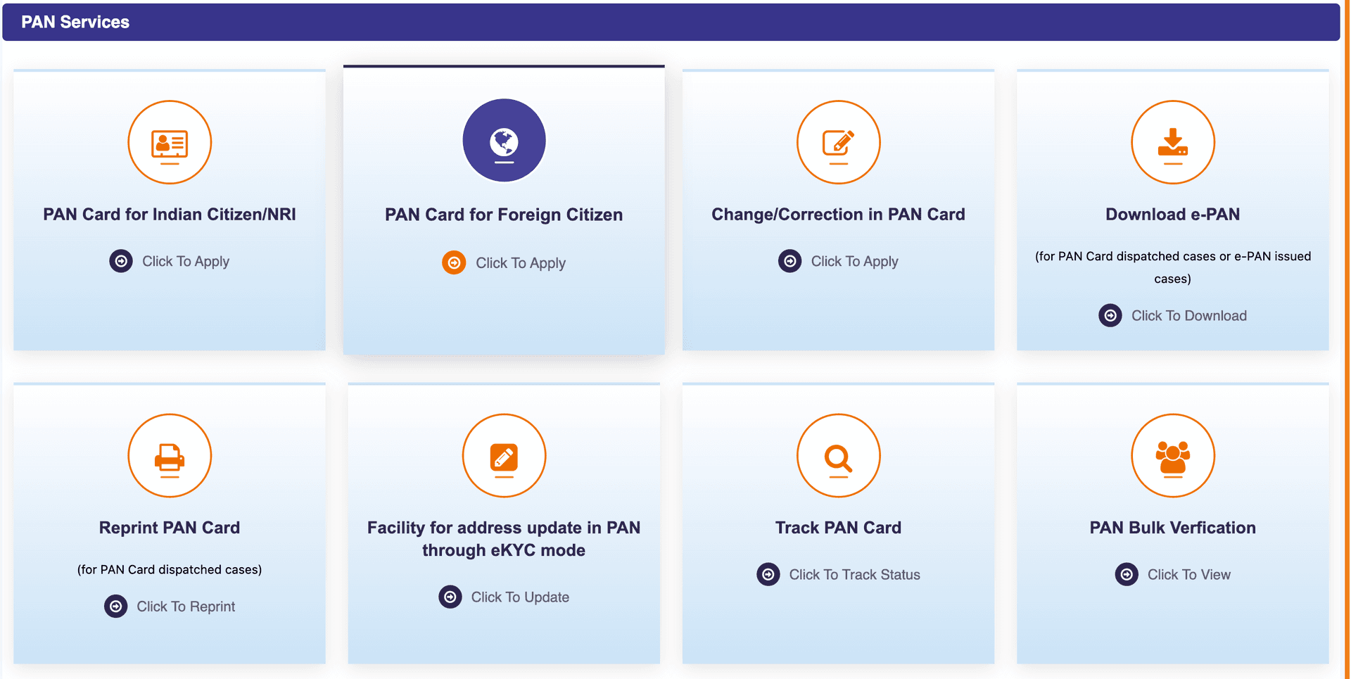 Download PAN Card from UTIITSL