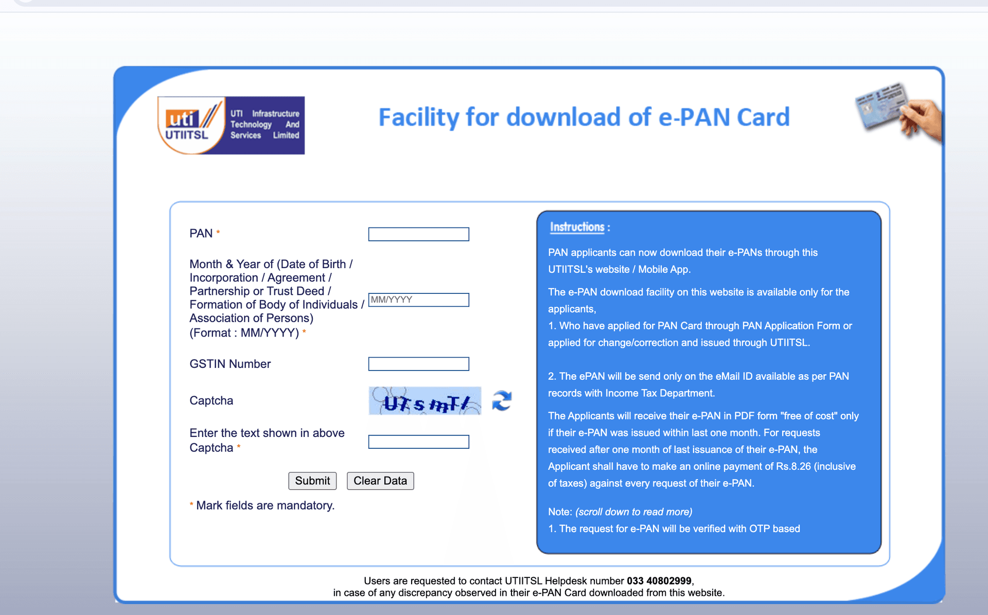 download pan card