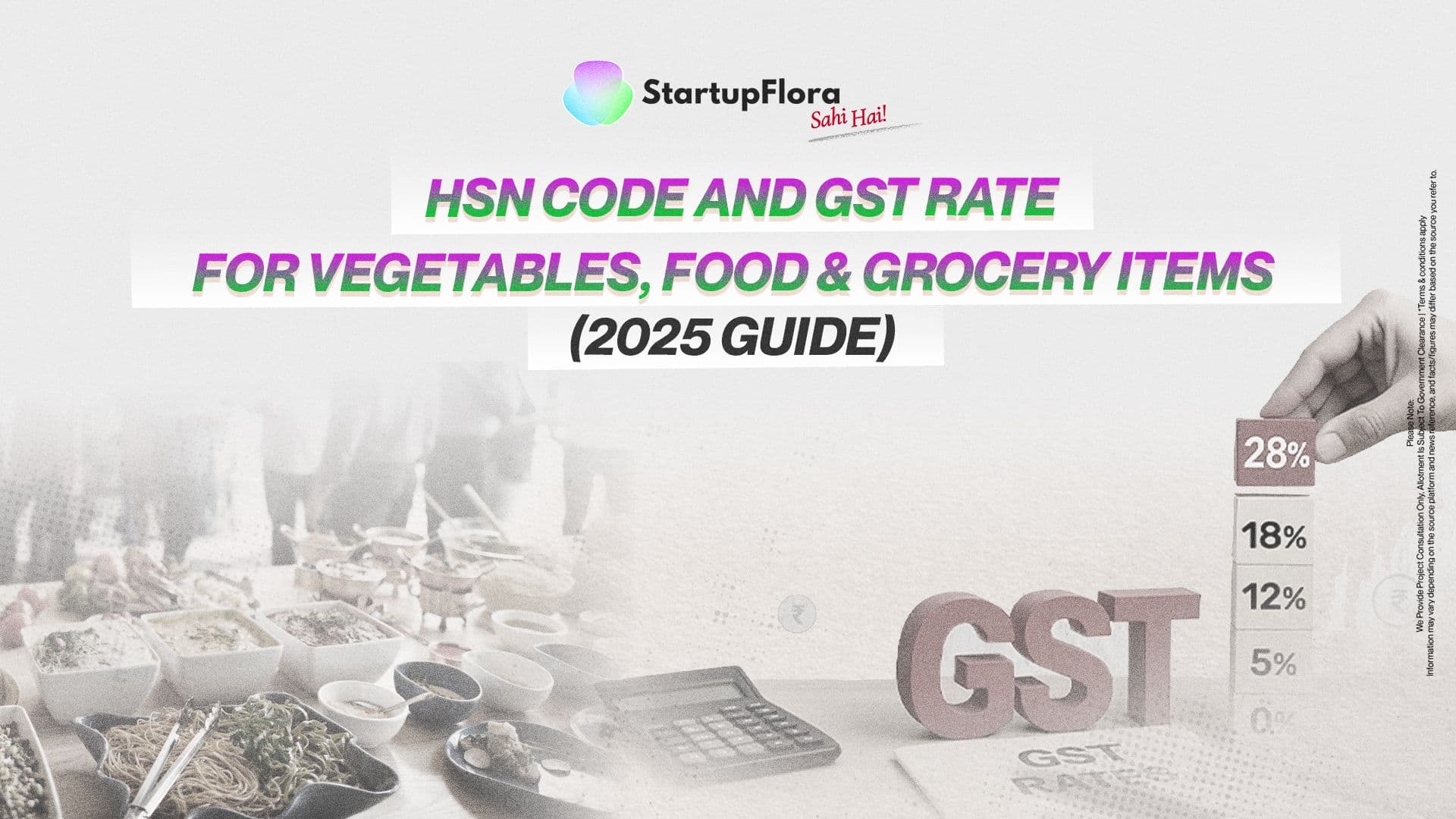 HSN Code & GST Rate 2025: Vegetables, Food & Grocery Items